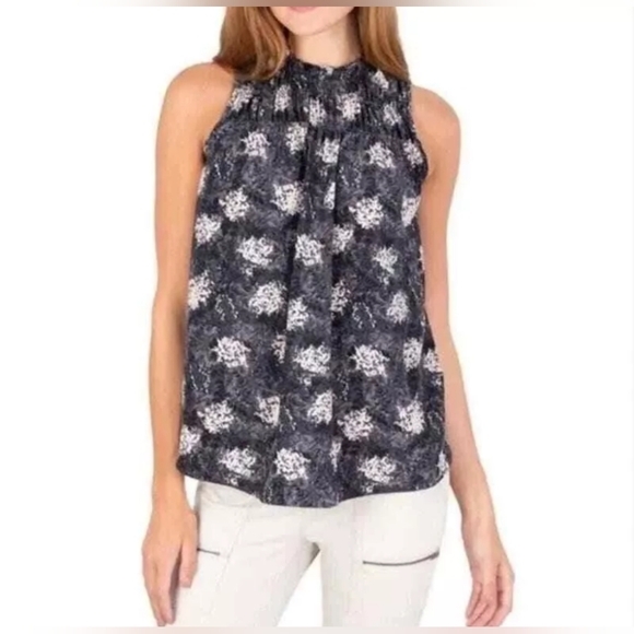 NWT Joie sleeveless top‎ blouse polyester high neck size XS - Picture 1 of 7